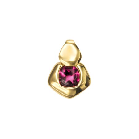 Pendentif en or jaune et rhodolite