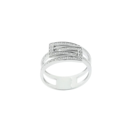 Bague en or blanc et diamants 0.27ct