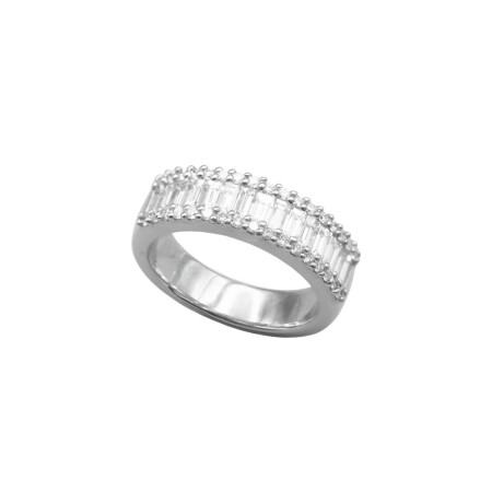 Bague en or blanc et diamants 1.31ct