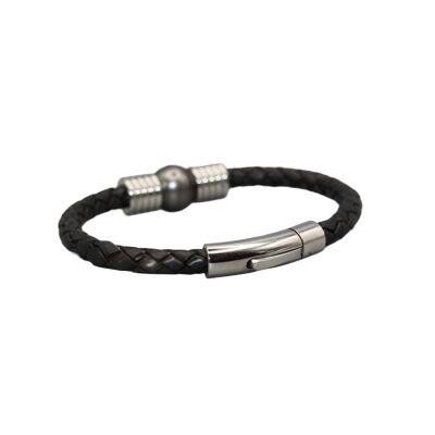 Bracelet en cuir & Perle de Tahiti 12/14 mm