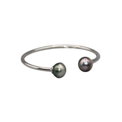 Bracelet en argent 925 & Perles de Tahiti 10/12 mm