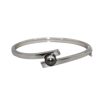 Bracelet en argent 925 & Perle de Tahiti 9/10 mm