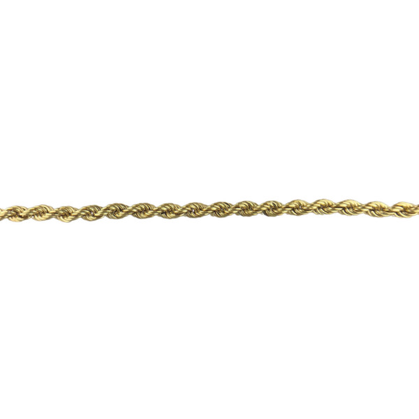 Bracelet maille corde en or