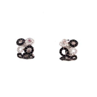 Boucles d'oreilles Roberto Coin Mauresque en or blanc