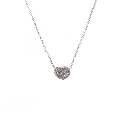 Collier In Love cœur diamants