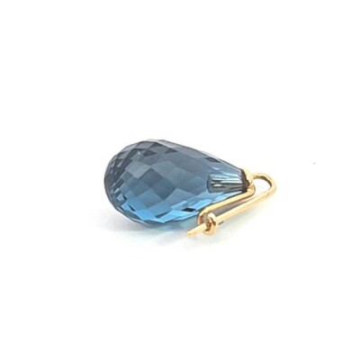 Pendant d'oreille goutte Topaze Blue London