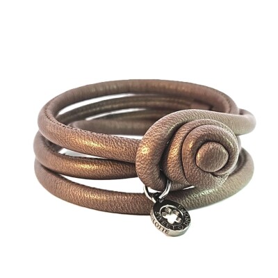 Bracelet Cuir Taupe