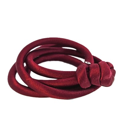 Bracelet Soie Bordeaux