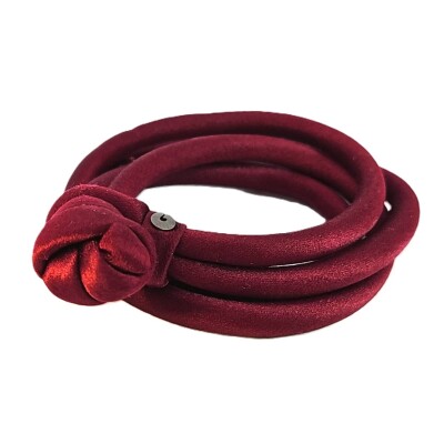 Bracelet Soie Bordeaux