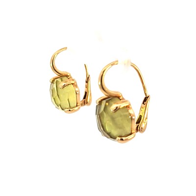 Boucles d'oreilles Quartz Lemon