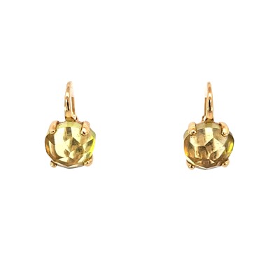 Boucles d'oreilles Quartz Lemon