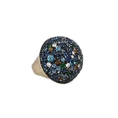 Bague Saphirs et diamants Cervera