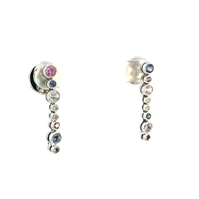 Boucles d'oreilles Antonini Pierres fines et diamants