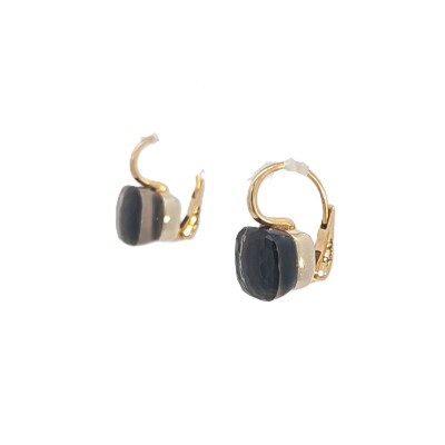 Boucles d'oreilles Nudo Quartz Fumé