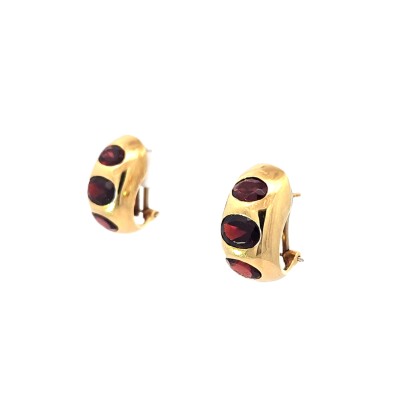 Boucles d'oreilles Grenats