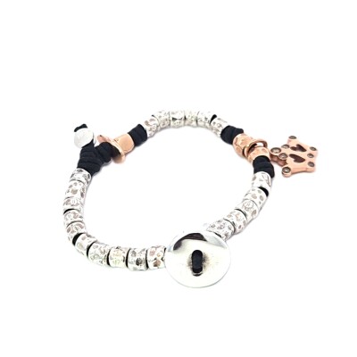 Bracelet complet Dodo argent et or rose