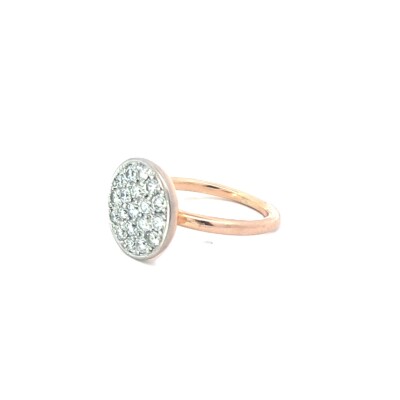 Bague Rond Pavé Diamants