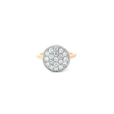 Bague Rond Pavé Diamants