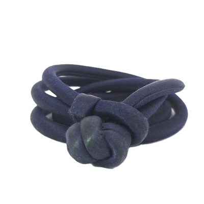Bracelet en Soie Bleu Marine