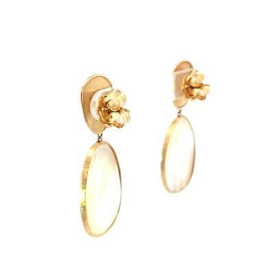 Boucles d'oreilles Or Jaune et Nacre