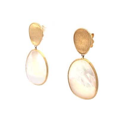 Boucles d'oreilles Or Jaune et Nacre