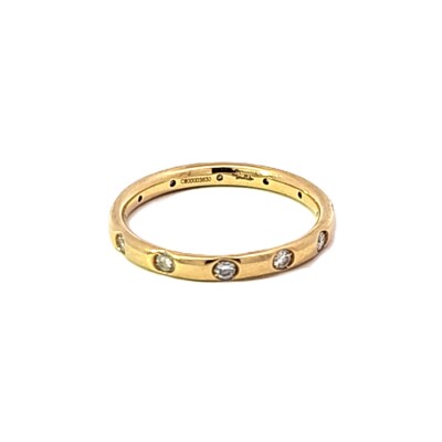 Bague Lucciole Or Jaune Poli 12 diamants