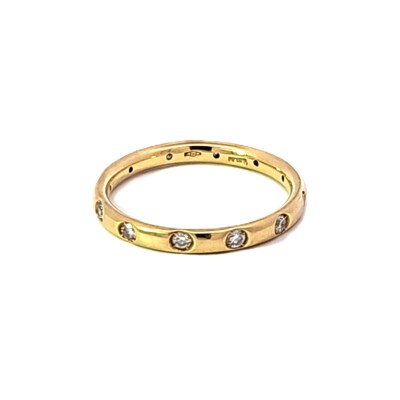 Bague Lucciole Or Jaune Poli 12 diamants