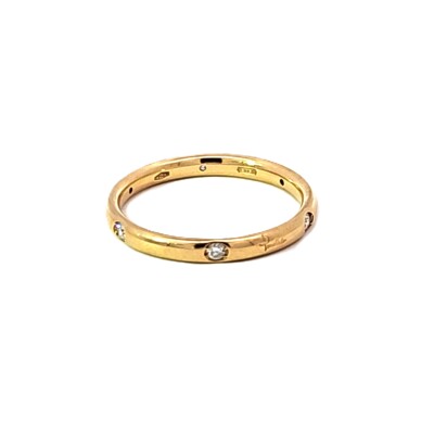 Bague Lucciole Or Jaune Poli 6 diamants