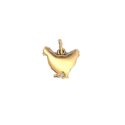 Charm Poule en Or Jaune