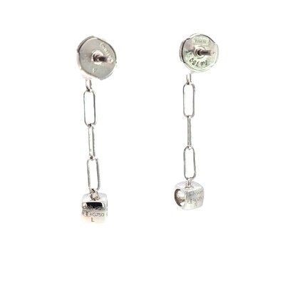 Boucles d'oreilles Cube Diamant