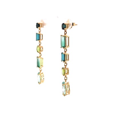 Boucles d'Oreilles or rose Pierres d'Exception