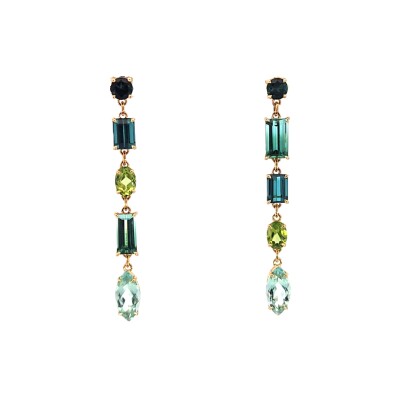 Boucles d'Oreilles or rose Pierres d'Exception