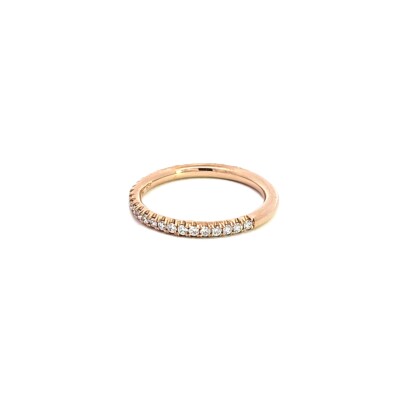 Alliance or rose diamants