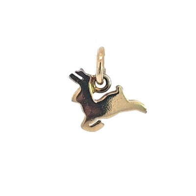 Pendentif renne en or jaune DoDo
