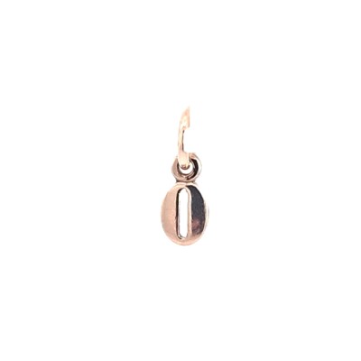 Charm chiffre 0 en or rose 9k DoDo