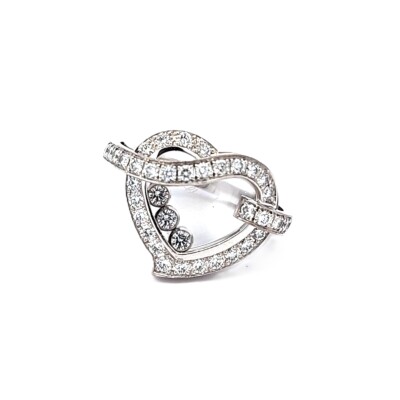 Bague Happy Hearts en or blanc et diamants