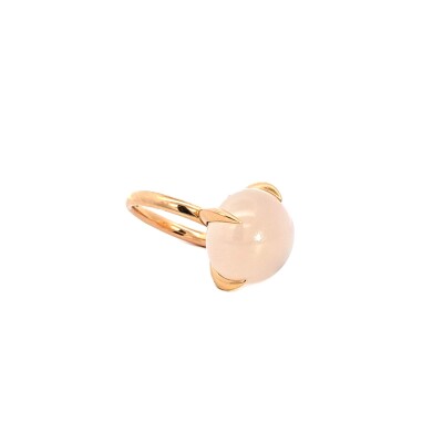 Bague Veleno en or rose et quartz rose