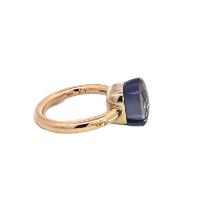 Bague Nudo Or rose et Or blanc Iolite