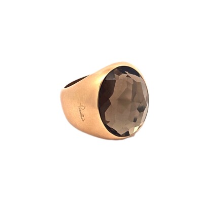 Bague Narciso Quartz fumé or rose