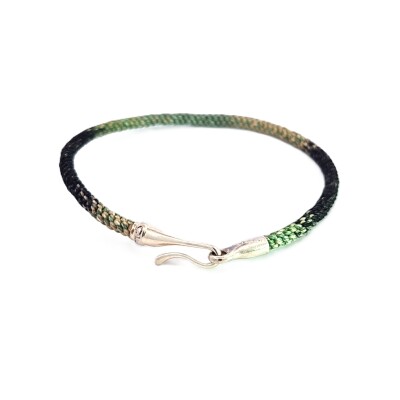 Bracelet Life en argent et nylon