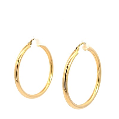 Créoles Or jaune Ronde