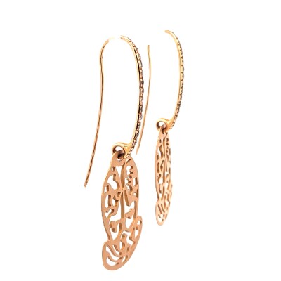 Boucles d'oreilles Ming Or rose Diamants