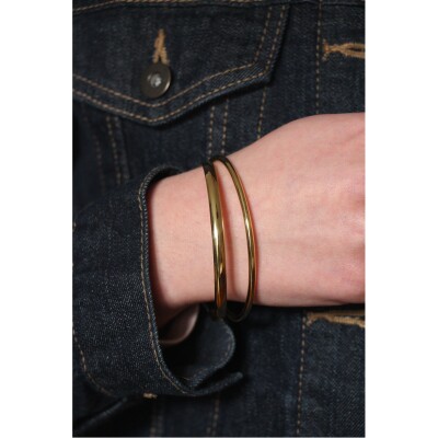 Bracelet Demi-Jonc en or jaune, 4mm