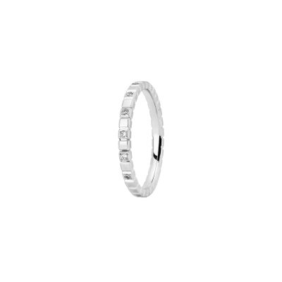 Alliance Jules et Louise en platine, largeur 2mm