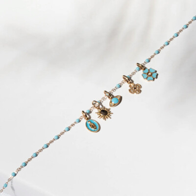 Pendentif Gigi Clozeau Soleil en or rose