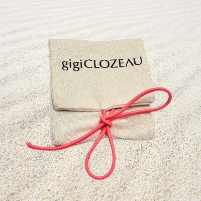 Bracelet Gigi Clozeau Classique en or rose et résine bleu prusse, 17cm