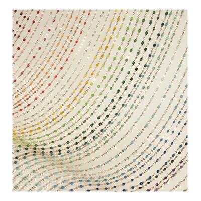 Bracelet Gigi Clozeau Classique en or rose et résine rose fluo, 19cm