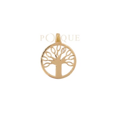 Médaille Mely Arbre de vie en or jaune 750 millièmes et diamant