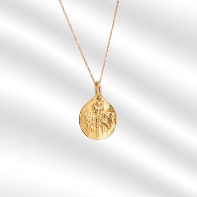 Médaille Mely Agneau de Cluny en or jaune 750 millièmes