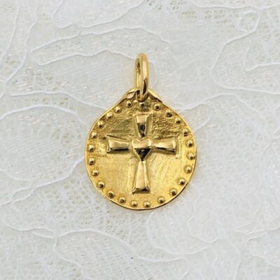Médaille Mely Croix de la charité en or jaune 750 millièmes, 17mm